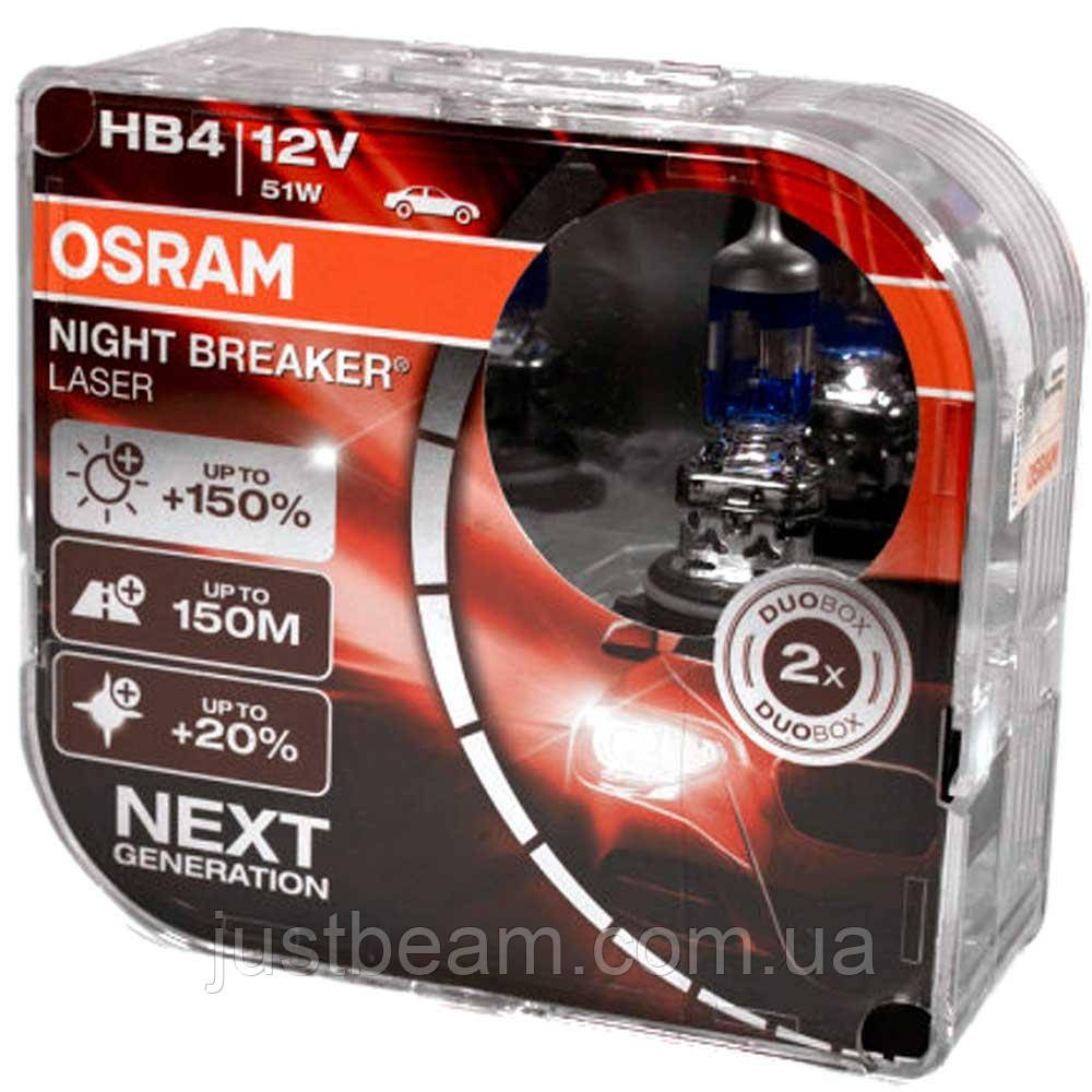 Галогеновые Лампы Osram HB4 (9006) Night Breaker Laser 9006NL +150% 51w ...