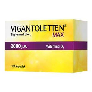 Vigantoletten Max D3 50mcg (2000 IU.) вітамін D3, 120 капсул на 4 місяці