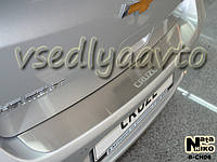 Накладка на бампер Chevrolet CRUZE 5-дверка с 2011- (NataNiko)
