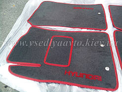 Ворсові килимки передні HYUNDAI і10 з 2008-2014 рр. (Сірі)