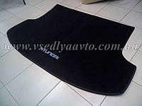 Ворсовый коврик в багажник HYUNDAI IX35 (Черный)