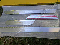 Защита порогов - накладки на пороги KIA CEED 5-дверка с 2006-2012 гг. (Premium)