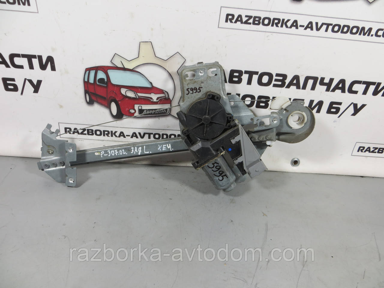Склопідйомник лівий задній седан, хетчбек електро Peugeot 307 (2001-2008) Е: 115281