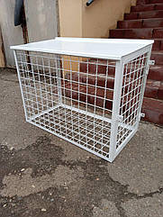 Антивандальна решітка для захисту кондиціонера посилена з дверцятами