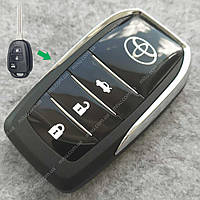 Выкидной корпус ключа Toyota улучшенный 3 кнопки