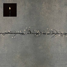 Гірлянда-кластер, чорна струна, "Luca Lighting", 8 м, теплий білий