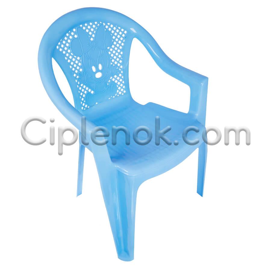 Крісло дитяче пластикове "Малютка" блакитне