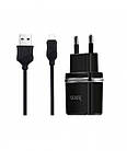 Зарядка USB кабель для Samsung Galaxy A01 (A015) HOCO C12 2в1 USB microUSB, фото 7