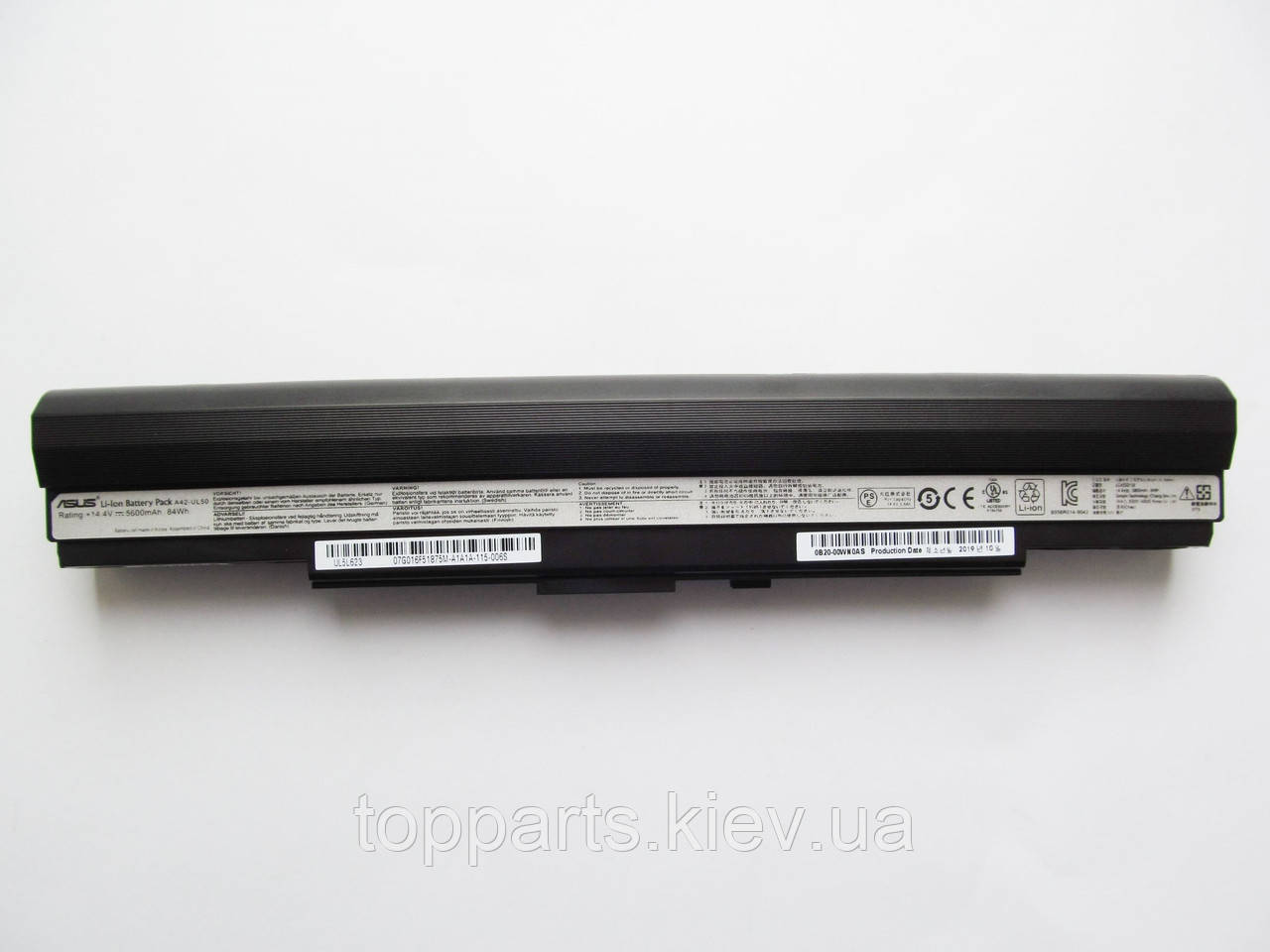 Батарея для ноутбука Asus A42-UL50, 84Wh (5600mAh), 8cell, 15V, Li-ion, чорна, ОРИГІНАЛЬНА