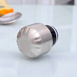 Металева термо пляшка, 500 мл, чорна, фото 2