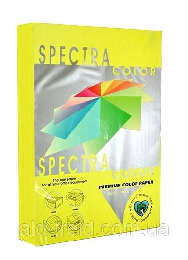 Папір кольоровий Spectra Color А4 160 г/м2 IT210 лимон, фото 1