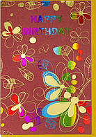 Листівка ручна робота "З Днем Народження" №JCT-19-11-1407