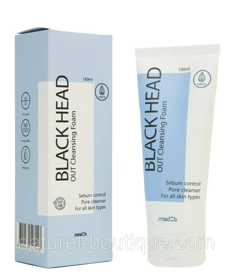 Пінка для вмивання обличчя MED B Black Head Out проти
чорних цяток