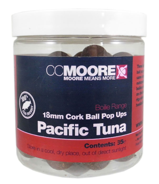 Бойли поп апи CC Moore Pacific Tuna Cork Ball Pop Ups 18мм 35шт