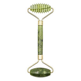 Масажер нефритовий подвійний валик+їжачок з ручкою у футлярі (17х8,5х2 см)