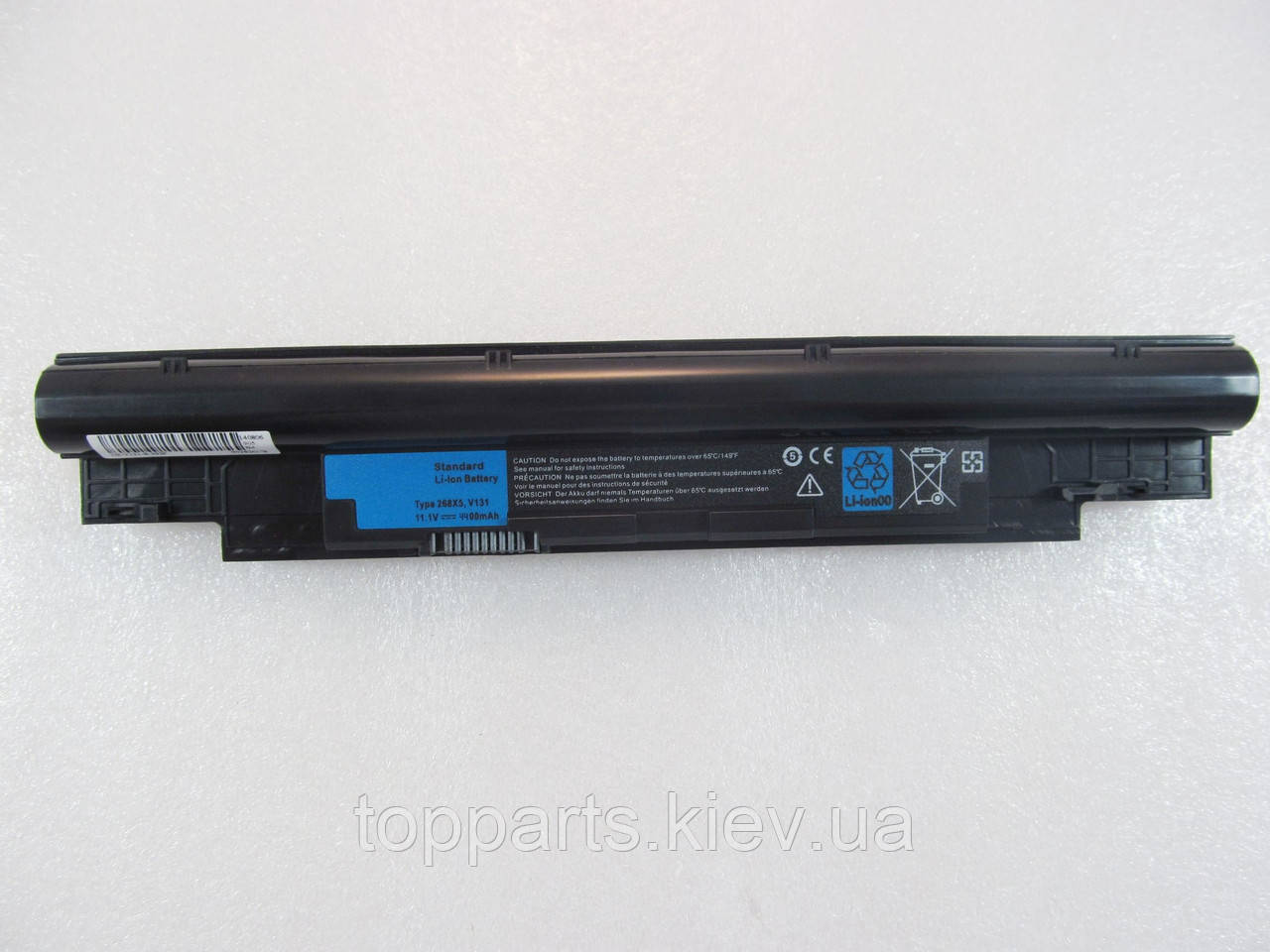 Батарея для ноутбука Dell Vostro V131 JD41Y, 4400mAh, 6cell, 11.1V, Li-ion, чорна