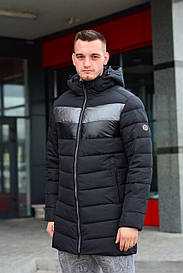 Чоловіча зимова подовжена куртка, пуховик
