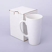 Упаковка біла з картону для чашок Latte високих і склянок