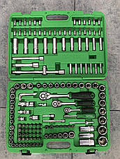Набір інструменту комбінований 1/4"&3/8"&1/2" 151ед. TOPTUL GCAI151R, фото 5