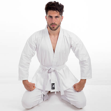 РОСТ 190 Кимоно для каратэ BAD BOY белое 240 г/м2 VL-8190 OF, фото 2
