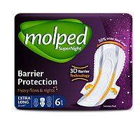 Гигиенические прокладки Molped Super Night Extra long 6 шт