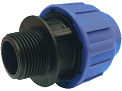 Муфта d 20х 3/4" НР, STP із зовнішньою різзю, затискна, з'єднувальна