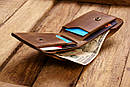 Шкіряне чоловіче портмоне з вінтажної натуральної шкіри МАНЧЕСТЕР гаманець, фото 3