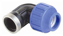 Коліно d 75х2 1/2", STP, з внутр. різзю, затискне, компресійне