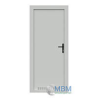 Техническая однолистовая металлическая усиленная дверь, 2050*800 мм, Міськбудметал ДМ 21-8