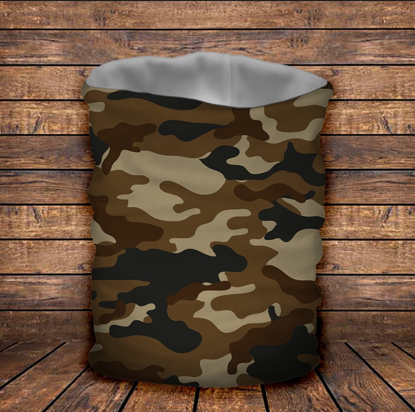 Бафф з 3D принтом Camuflage brown