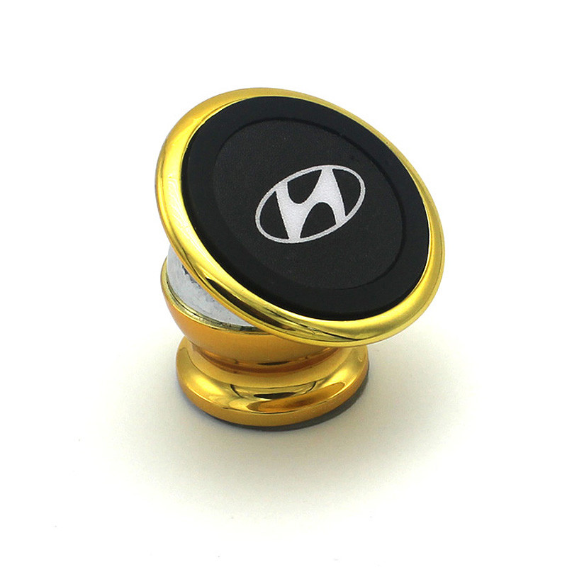 Магнітний тримач в авто Золотий Hyundai подарунок