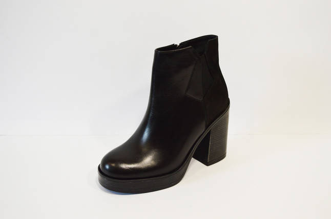 Ботильйони на високих підборах Laura Messi 1621 38 Чорні шкіра, фото 2