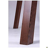 Обідній стіл AMF Брайтон 1500х900х750 мм горіх світлий скло прозоре, фото 7