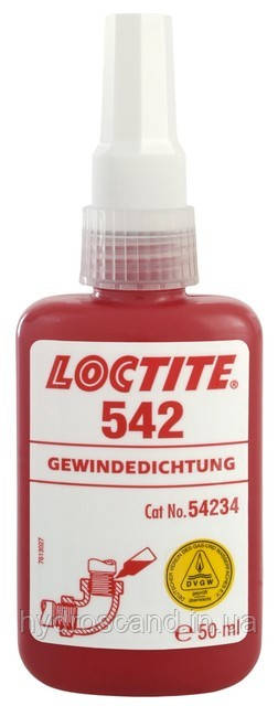 Різьбовий фіксатор різьби-герметик Loctite 542 (Локтайт 542), до 3/4', 150 °C, 50 мл