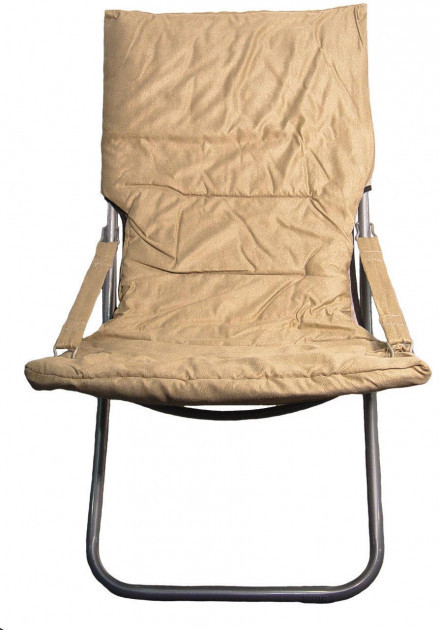 Кресло шезлонг складной HLV R28812 100х61х95 см Beige