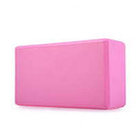 Блок для йоги EVA 22.5 х 8.0 х 15 см 180 грамм (0858-2) Розовый