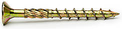 Шуруп конструкційний 6х50 мм. типу Spax по дереву c потайною головкою жовтий цинк 100 шт.