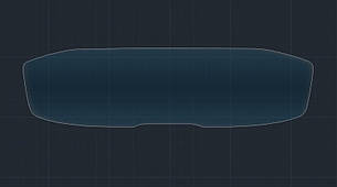 Захисне гібридне скло на приладову панель 11.8" 9H PEUGEOT 5008 2017 - 2020