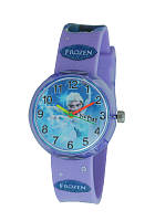 Часы детские наручныесиреневые для девочки Фрозен сине-голубой