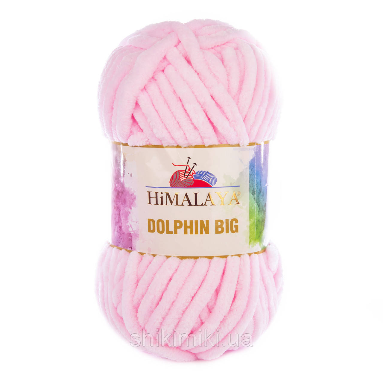 Пряжа велюрова Dolphin Big, колір Ніжно-рожевий