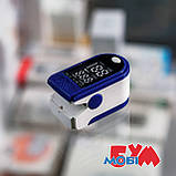 Пульсоксиметр Pulse Oximeter Symbol Display (CMS50DL) Blue/White, фото 6