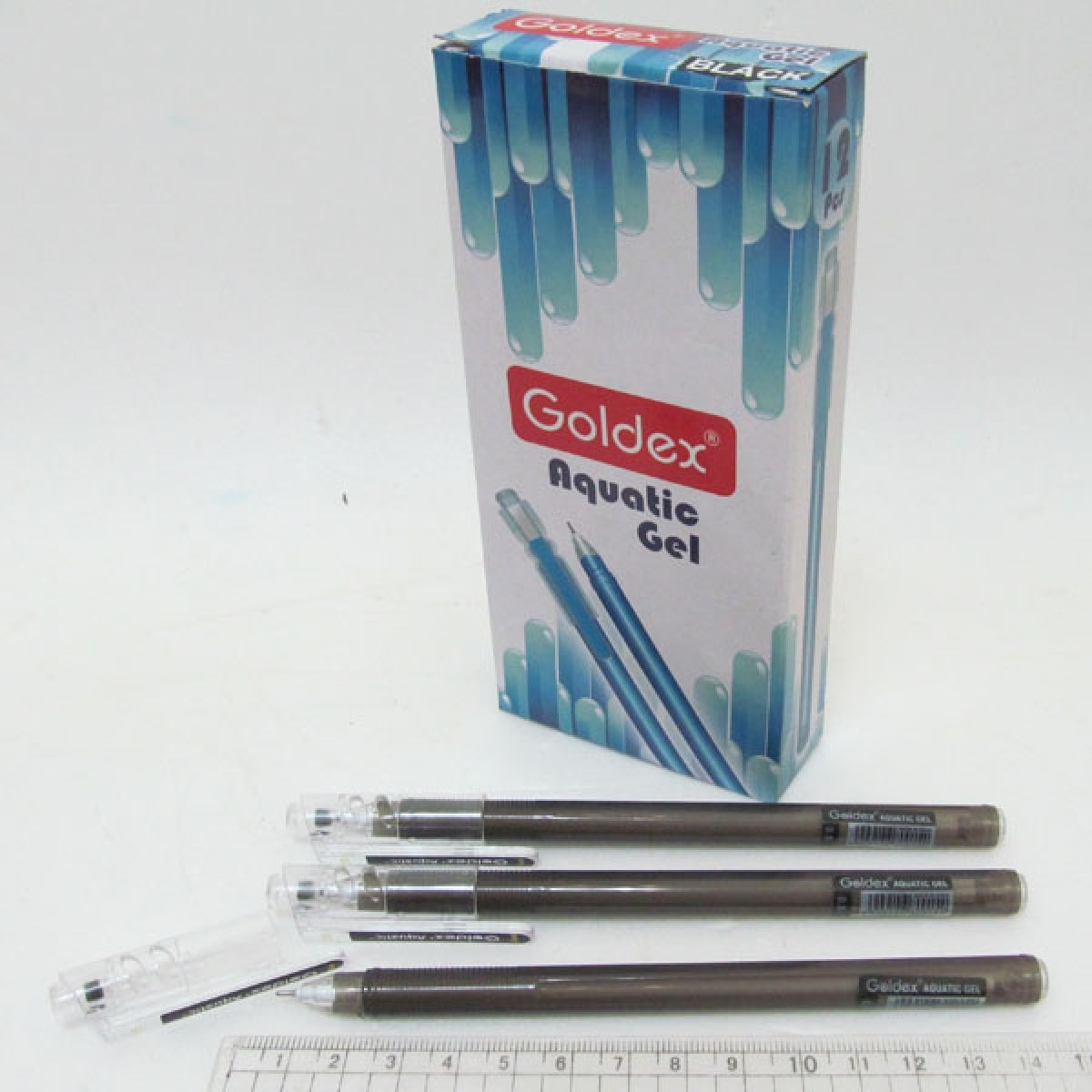 Ручка гель No881 Aquatic gel чорна 0,6mm