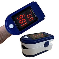 Пульсоксиметр Pulse Oximeter бездротовий електронний пульсометр Біло Синій