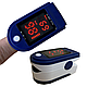 Вимірювач пульсу пульсометр на палець, компактний Пульсоксиметр Fingertip Pulse Oximeter LK87, фото 3