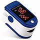 Пульсоксиметр Pulse Oximeter бездротовий електронний пульсометр Біло Синій, фото 9