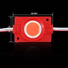Світлодіодний модуль BRT COB 2.4W круглий RED, 12 В, IP65 червоний, фото 3