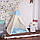 Дитячий намет (вігвам) Springos Tipi XXL TIP05 White/Sky Blue, фото 2
