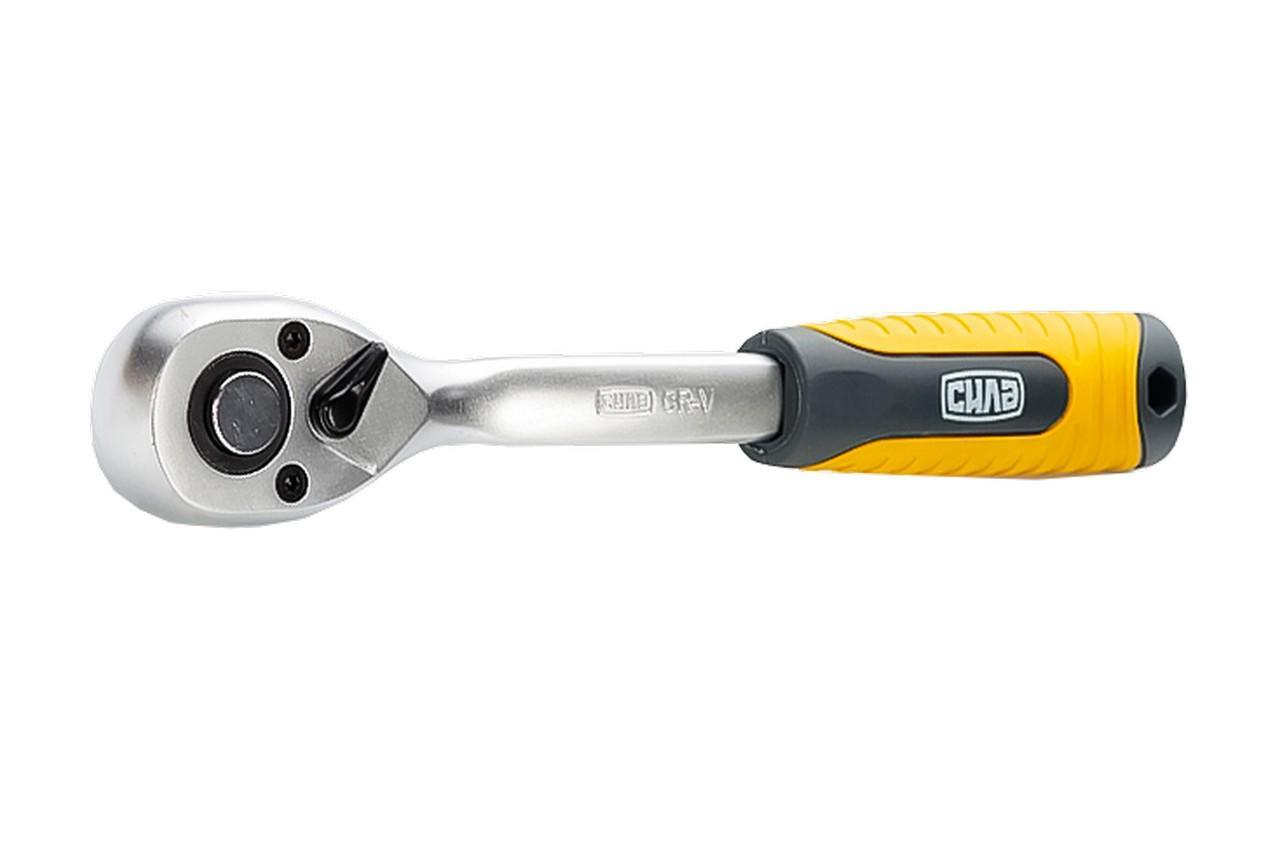 Рукоятка із храповим механізмом Сила 1/2" x 72T вигнутий (257009)