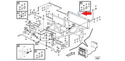 Радіатор гідравліки VOE15135570 (Hydraulic oil cooler) для Volvo L220G