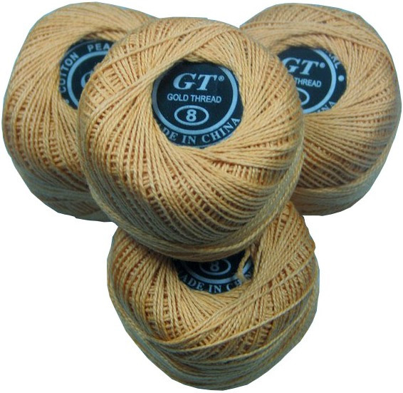 Нитки ірис золотий беж No 214